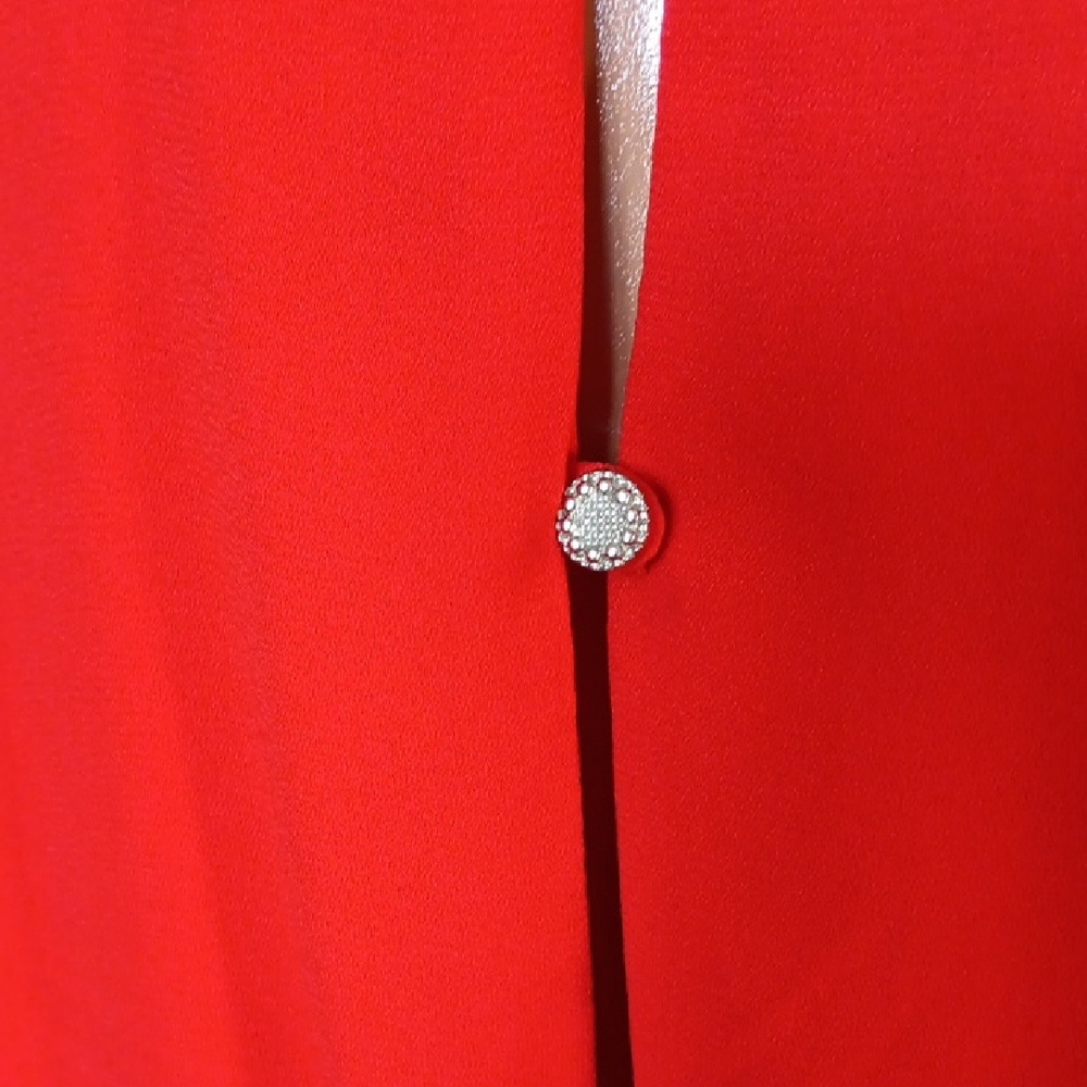 One Clothing Vibrant Red Halter Romper, Sz. Lg - Picture 6 of 7